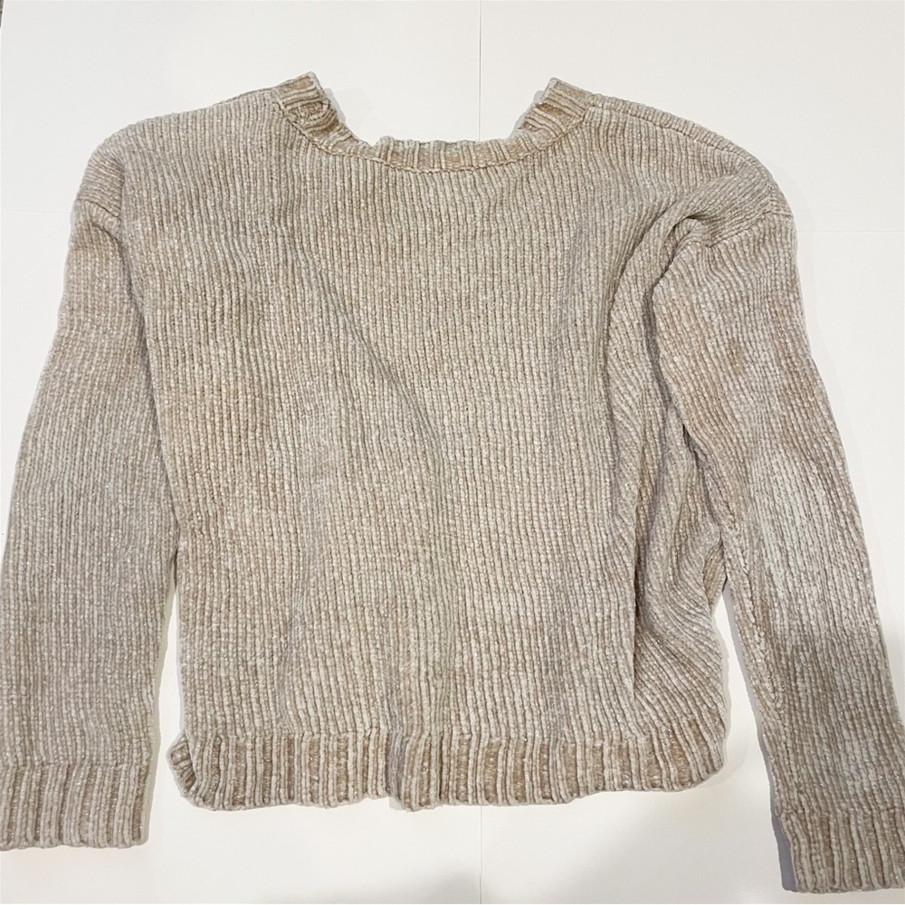 Aerie cream sparkly sweater